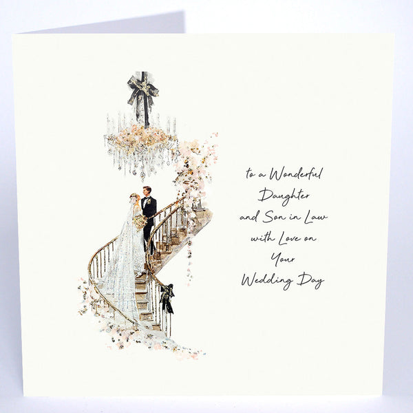 To a Wonderful Daughter and Son in Law with Love on Your Wedding Day