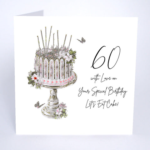 60 With Love on Your Special Birthday Let's Eat Cake!