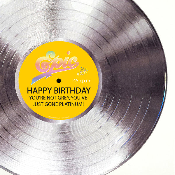 You're Not Grey, You've Just Gone Platinum!