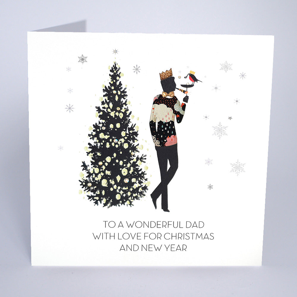To a Wonderful Dad With Love for Christmas and New Year