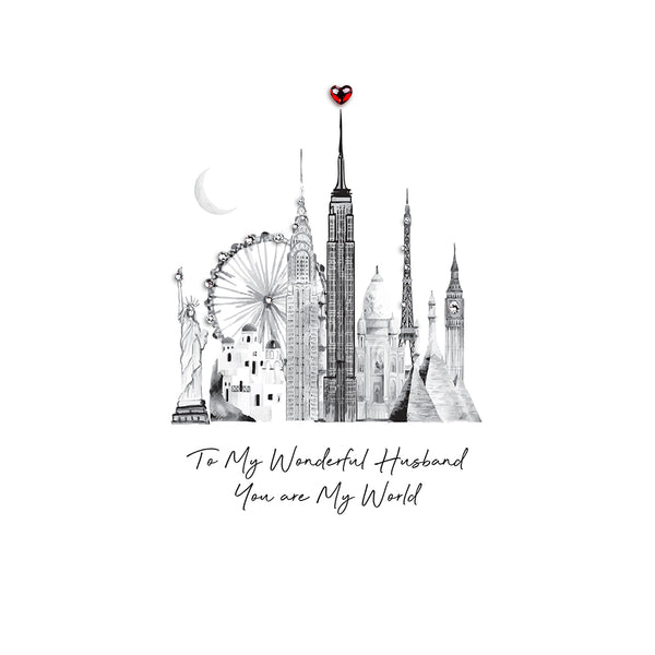 To My Wonderful Husband You Are My World