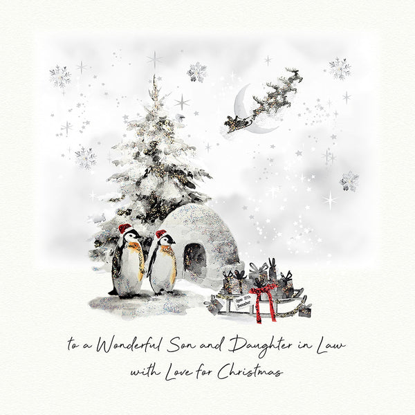 To a Wonderful Son and Daughter in Law With Love for Christmas