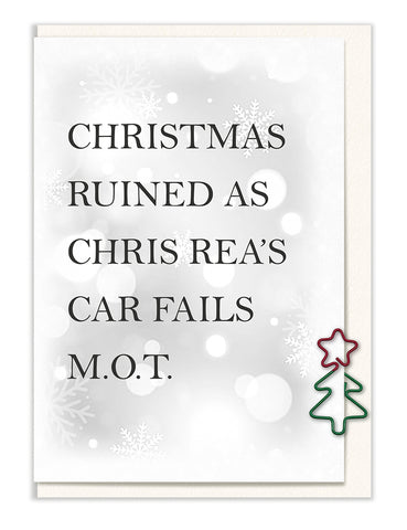 Christmas Ruined as Chris Rea's Car Fails MOT