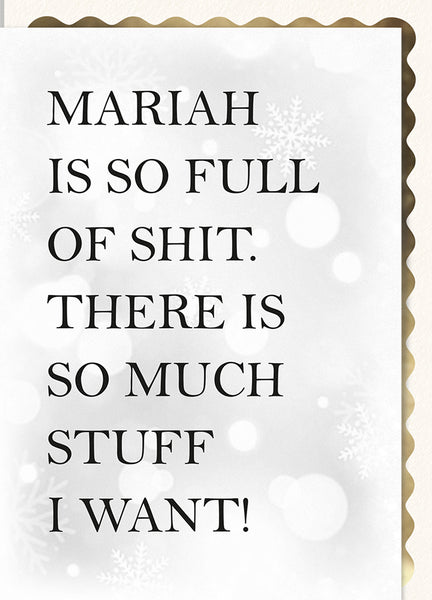 Mariah is So Full of Shit...