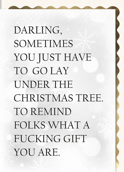 Sometimes You Just have to go Lay Under the Christmas Tree...