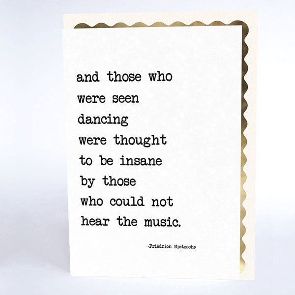 Those Who were Seen Dancing were thought to be Insane