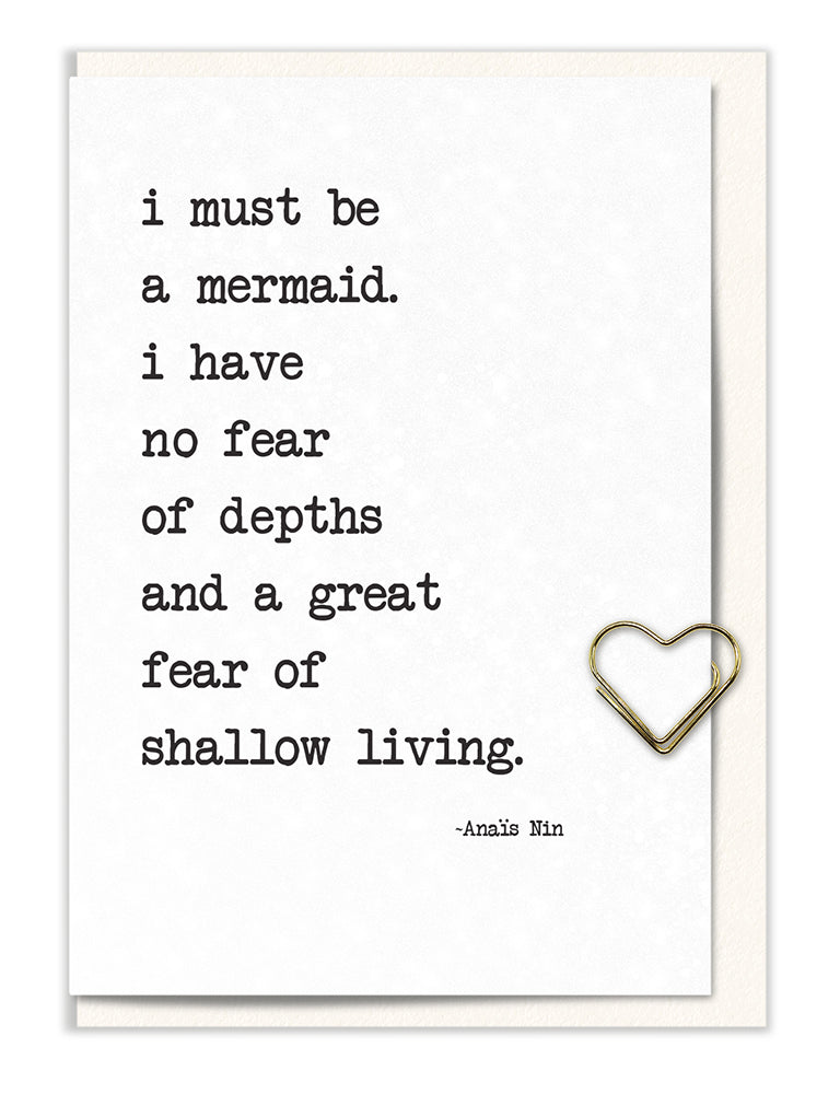 I Must Be a Mermaid…