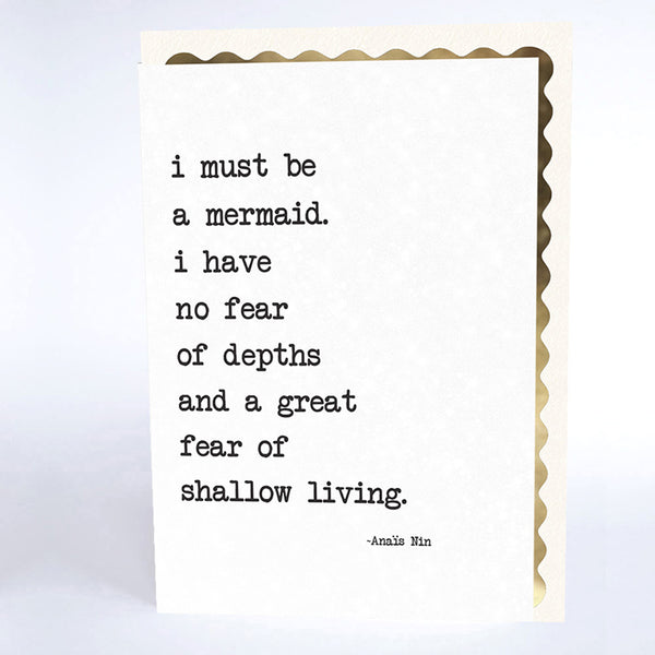 I Must Be a Mermaid…