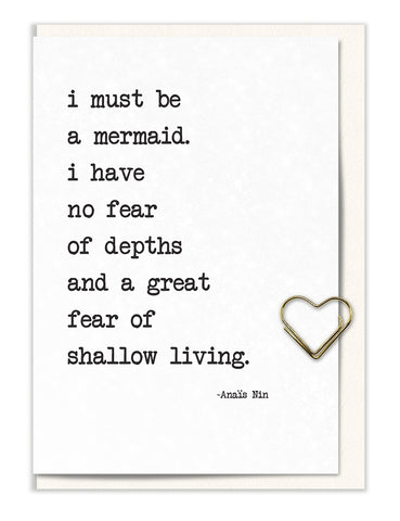 I Must Be a Mermaid…