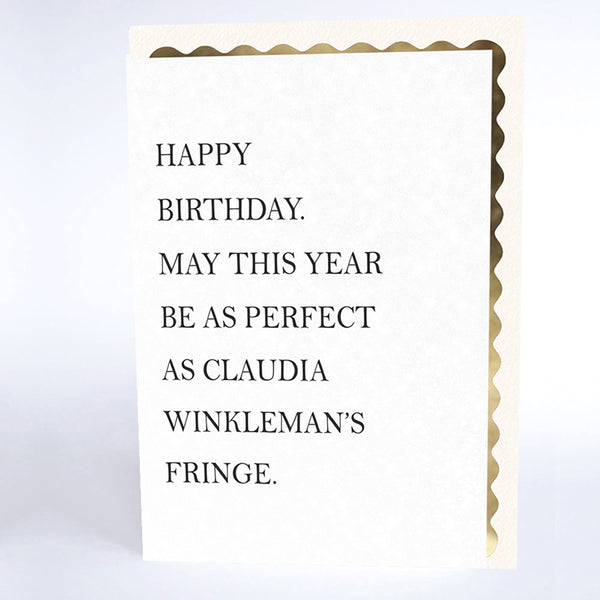 As Perfect as Claudia Winkelman's Fringe