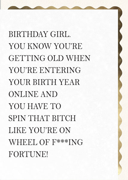 Spin that Bitch like You're on Wheel of Fucking Fortune