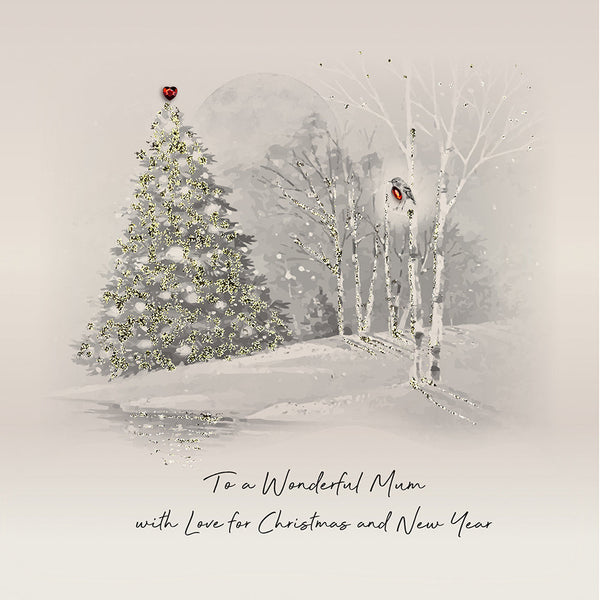 To a Wonderful Mum with Love for Christmas and New Year