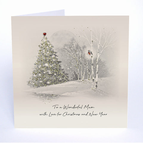 To a Wonderful Mam with Love for Christmas and New Year