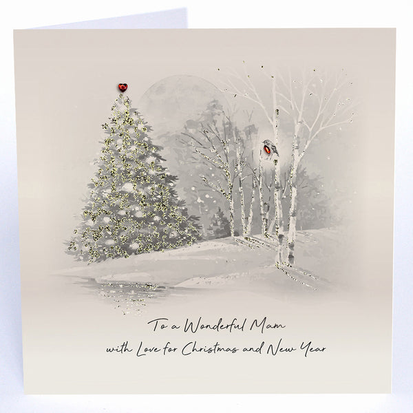 To a Wonderful Mam with Love for Christmas and New Year