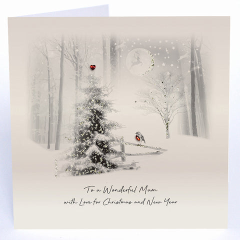 To a Wonderful Mam with Love for Christmas and New Year