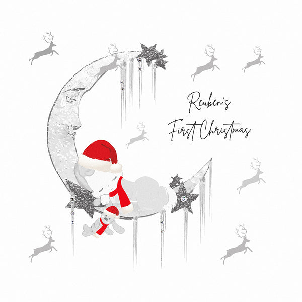 PERSONALISE FOR… Baby's First Christmas (Moon)