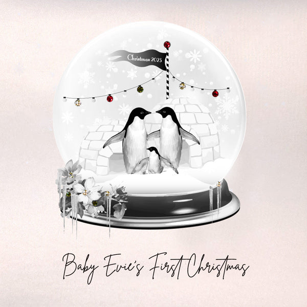 PERSONALISE FOR… Baby's First Christmas (Snowglobe)