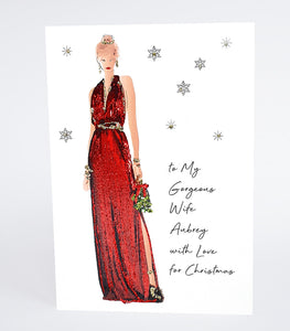 PERSONALISE FOR HER… To My Gorgeous Wife, Fiancée, Girlfriend etc