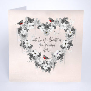 PERSONALISE FOR HER… With Love for Christmas to a Beautiful Mum, Sister, Nan etc