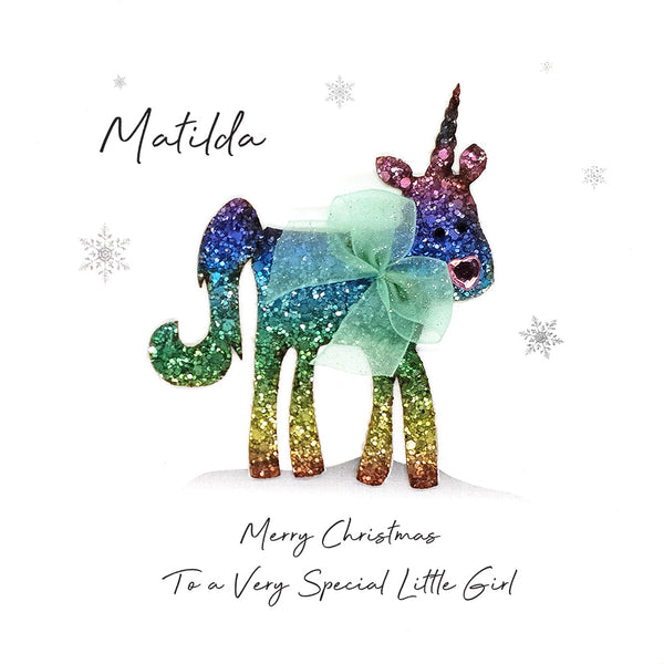PERSONALISE FOR HER… Merry Christmas to a Very Special Little Girl