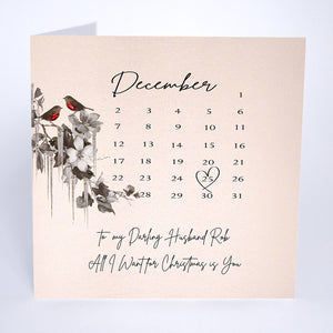 PERSONALISE FOR HIM… To my Darling Husband All I Want for Christmas is You