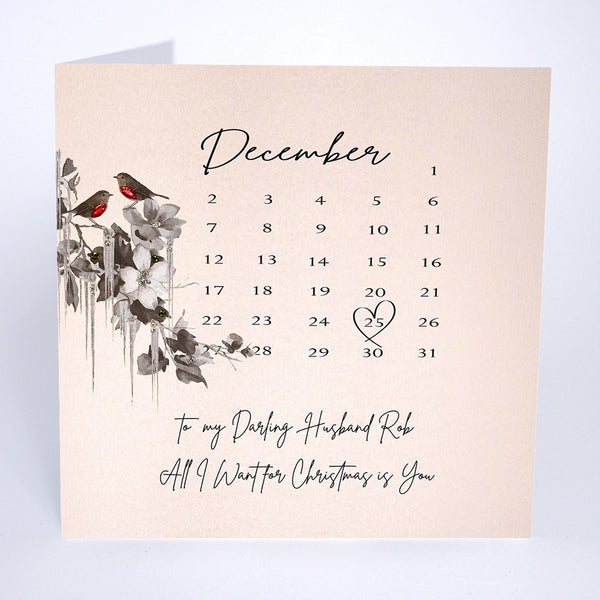 PERSONALISE FOR HIM… To my Darling Husband All I Want for Christmas is You