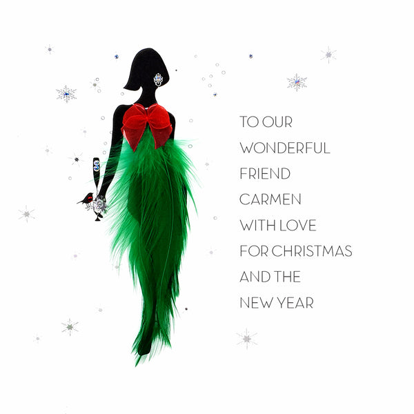 PERSONALISE FOR… To our Wonderful Friend with love for Christmas and the new year