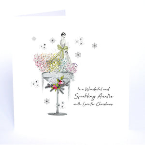 To a Wonderful and Sparkling Auntie with Love for Christmas