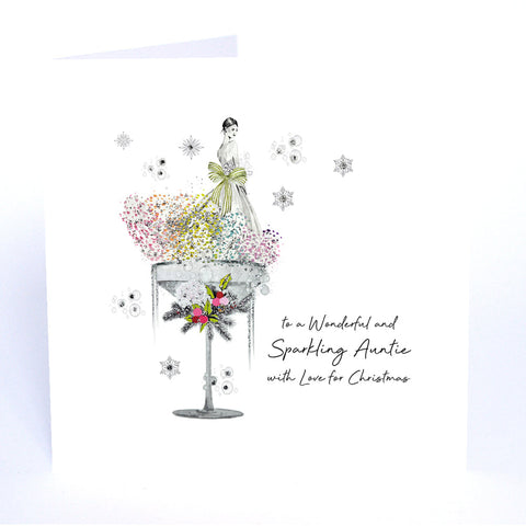 To a Wonderful and Sparkling Auntie with Love for Christmas