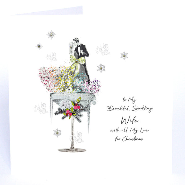 To My Beautiful, Sparkling Wife with all My Love for Christmas