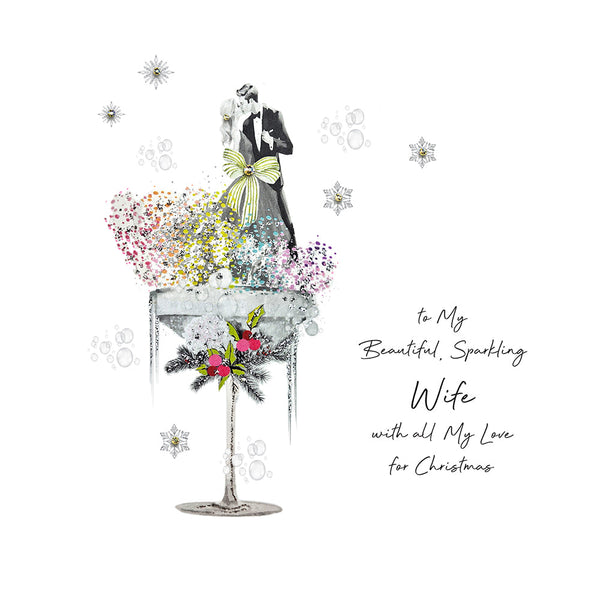 To My Beautiful, Sparkling Wife with all My Love for Christmas