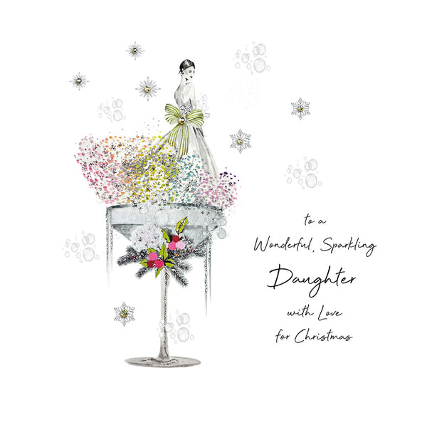 To a Wonderful, Sparkling Daughter with Love for Christmas