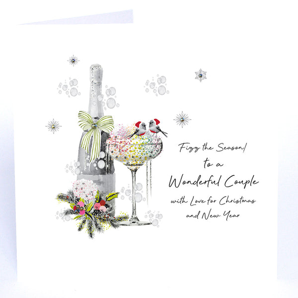 Fizz the Season! to a Wonderful Couple with Love for Christmas and New Year