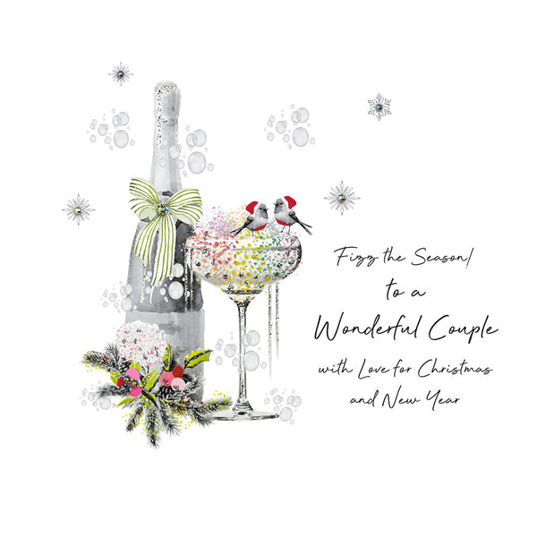 Fizz the Season! to a Wonderful Couple with Love for Christmas and New Year