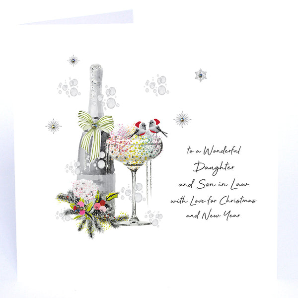 To a Wonderful Daughter and Son in Law with Love for Christmas and New Year