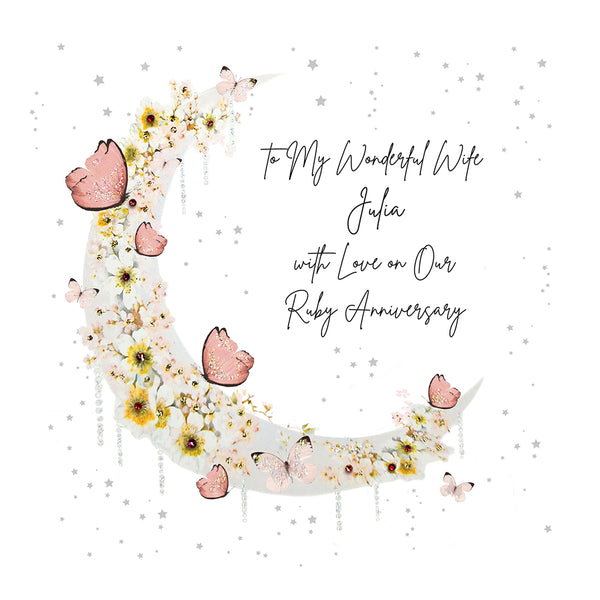 With Love on Our Ruby Anniversary (Moon)