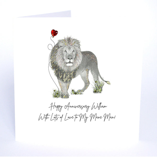 Happy Anniversary to My Mane Man! (Lion)
