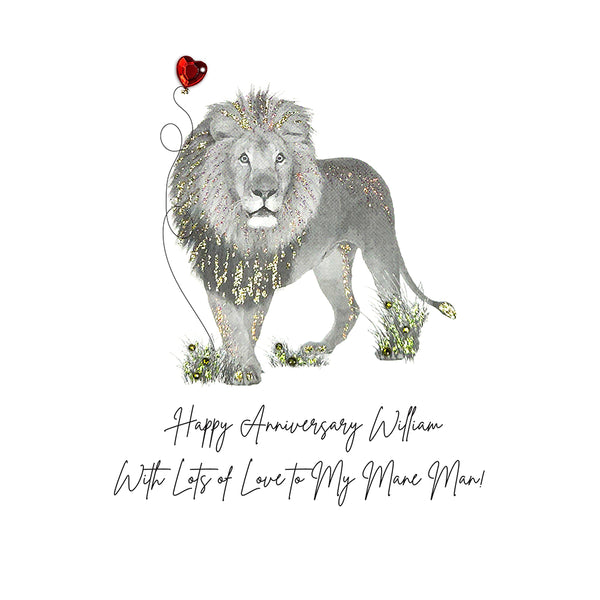 Happy Anniversary to My Mane Man! (Lion)