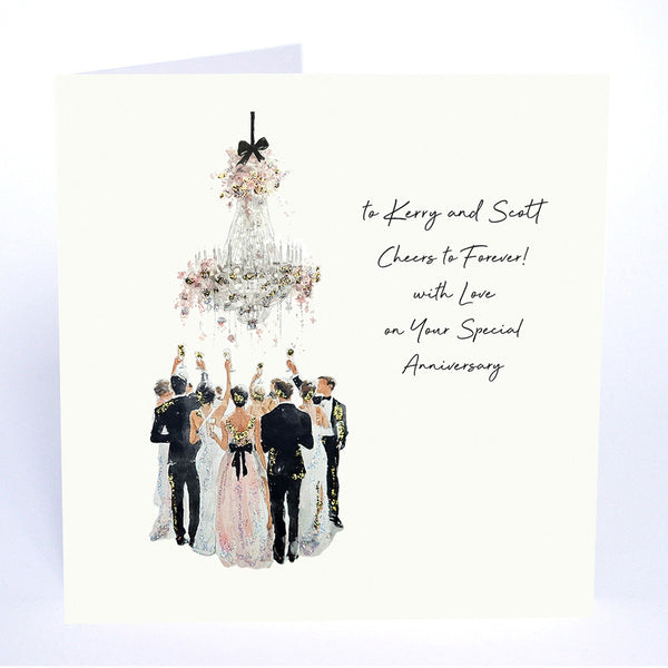 Cheers to Forever! With Love on Your Special Anniversary (Champagne Toast)