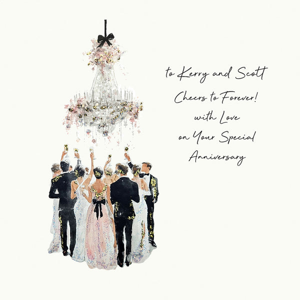 Cheers to Forever! With Love on Your Special Anniversary (Champagne Toast)