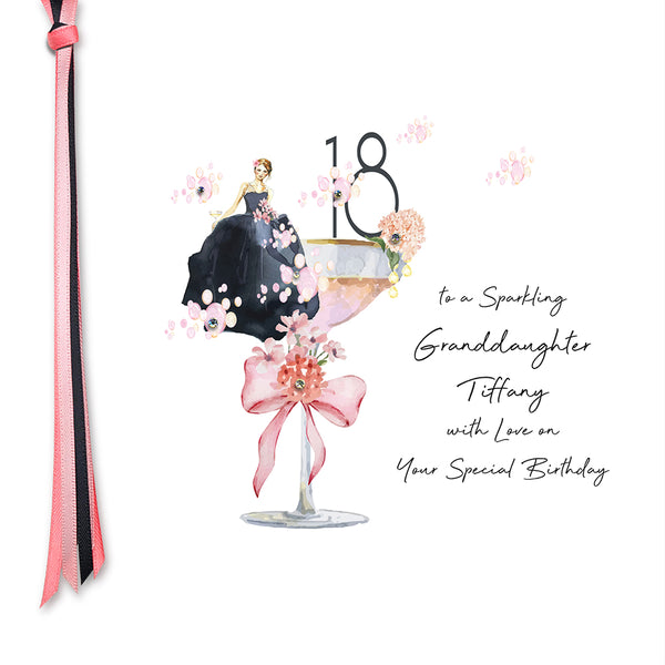 18 To a Sparkling Granddaughter with Love (Lady Coupe)