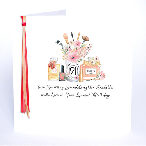 21 To a Sparkling Granddaughter with Love (Cosmetics)