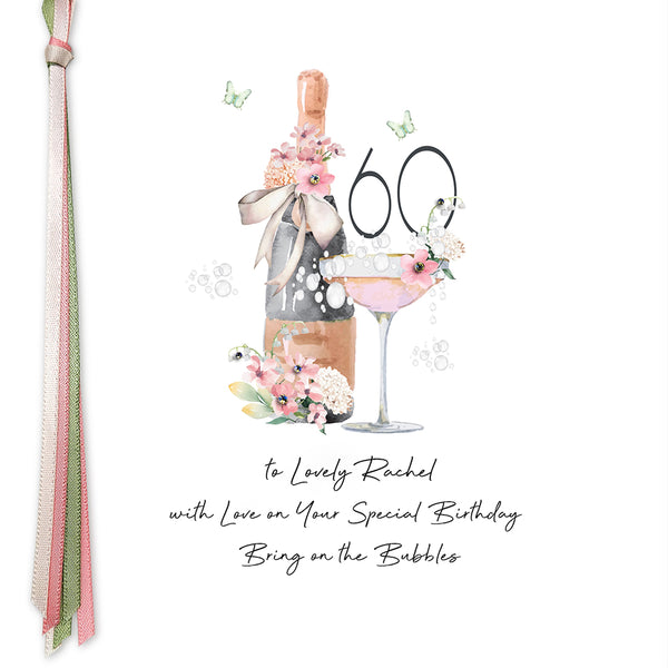 60 With Love on Your Special Birthday (Champagne)