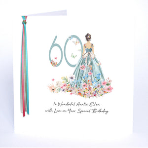 60 To a Wonderful Auntie with Love (Flower Dress)