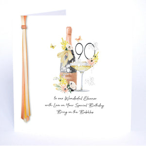 90 With Love on Your Special Birthday (Champagne)