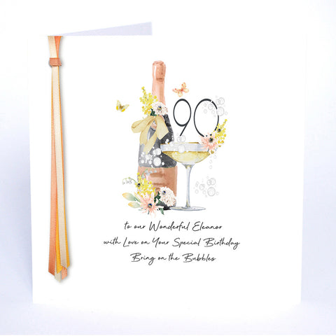 90 With Love on Your Special Birthday (Champagne)