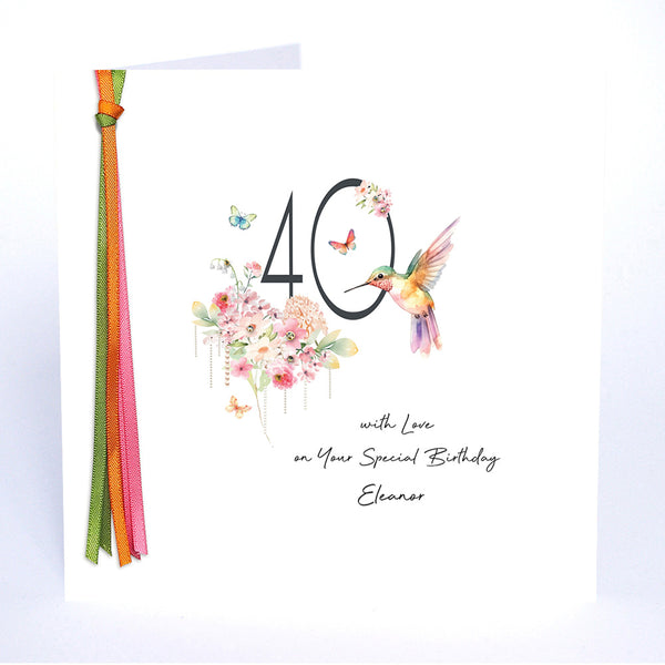 40 with Love on Your Special Birthday (Hummingbird)