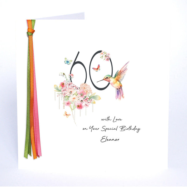 60 with Love on Your Special Birthday (Hummingbird)