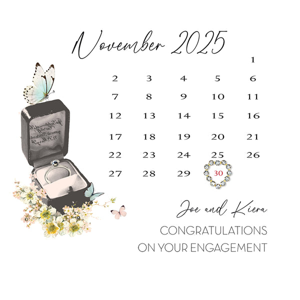 Congratulations on Your Engagement (Calendar)