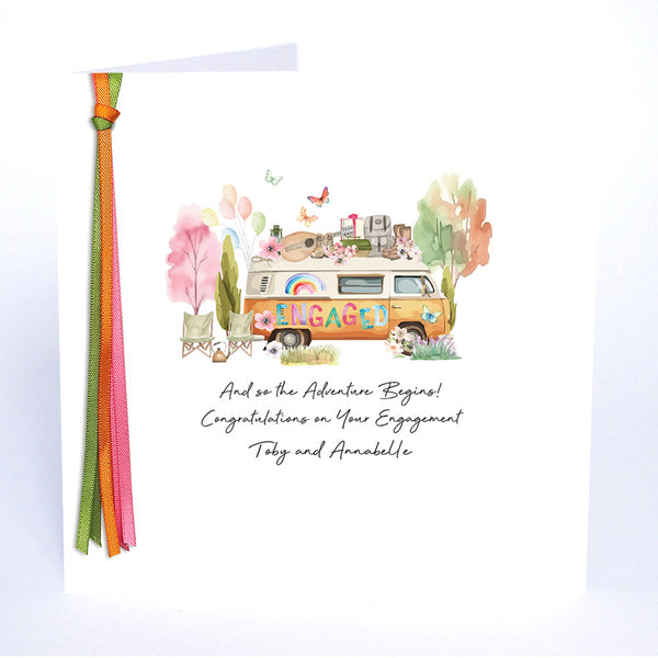 And so the adventure begins! Congratulations on Your Engagement (Campervan)